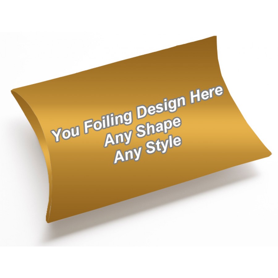 Golden Foiling - Pillow Style Packaging Boxes