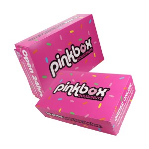 Pink Donut Packaging Boxes